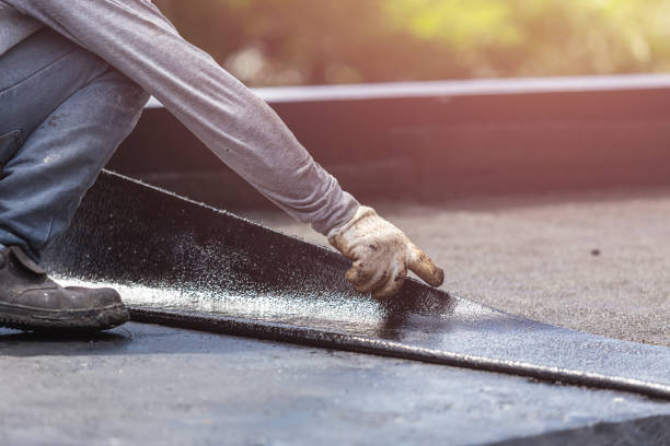 Professional Basement Waterproofing technician working in Buckeye Lake, OH
